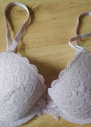 H&m новый пудровый бюстгальтер