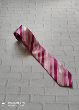 Краватка рожева в смужку