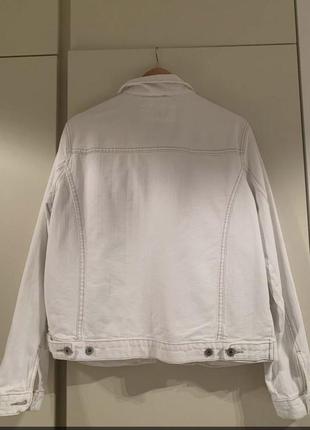 Куртка джинсовая белая2 фото