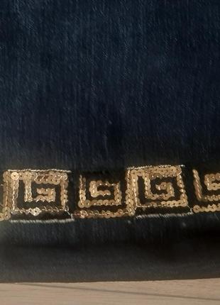 Сумка тканевая сумочка джинс ручн работ hand made плечо лёгкая текстил почтальонка3 фото