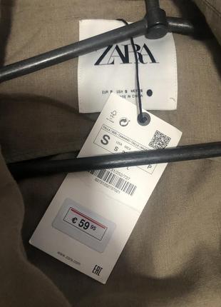 Тренч zara 100% льон3 фото