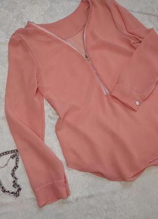 Нежная блуза персикового цвета2 фото