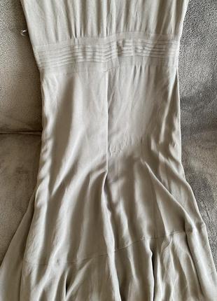 Вечернее шелковое платье dkny, размер m7 фото