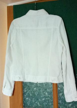 Esprit люкс бренд куртка вітровка білий льон2 фото