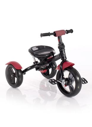 Триколісний велосипед lorelli neo red&black luxe eva колеса3 фото