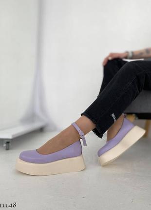 Туфельки на танкетке
цвет: lavender, натуральная кожа5 фото