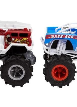 Набір машин монстр трак хот вилс 2 шт hot wheels rc monster trucks 2-pack in 1:243 фото