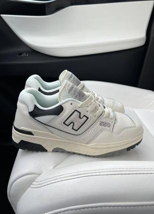 Кроссовки на лето new balance 550 white black new