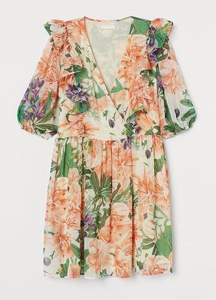 Платье в цветочный принт h&amp;m 🔥мега скидки на летний ассортимент 🔥4 фото