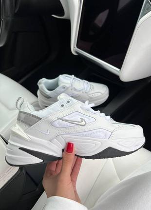 Кроссовки на лето nike m2k tekno white black