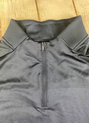 Кофта зипка спортивная мужская беговая тренировочная футболка лонгслив nike dri-fit 1/2 zip golf top6 фото