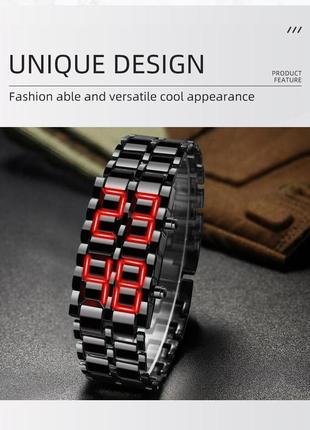 Мужские наручные кварцевые часы samurai lava snake watch