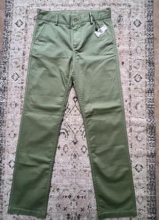Брюки джинсы штаны прямые зеленые2 фото