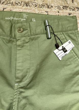 Брюки джинсы штаны прямые зеленые3 фото