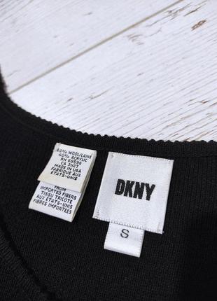 Dkny платье из вязаного трикотажа с шерстью в составе р. s7 фото