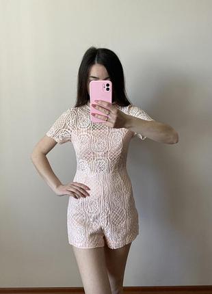 Мереживний комбінезон missguided xs