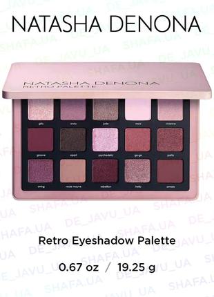 Палетка тіней natasha denona retro eyeshadow palette тіні для повік