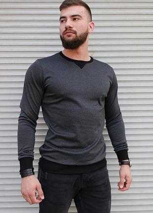 Чоловічий сірий світшот 2