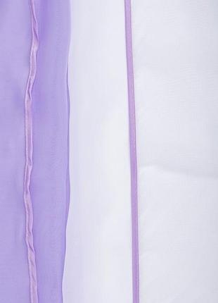 Короткий тюль для кухни alvi 2 до подоконника цвет сиреневый