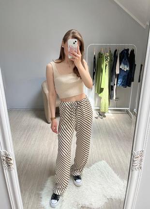 Брюки штаны атласные h&m