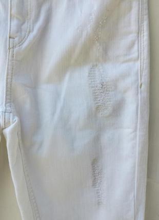 Классные молочные белые джинсы скини esprit3 фото