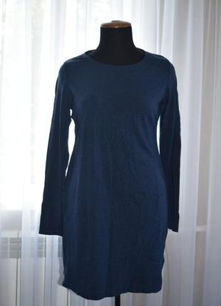 Платье темно синие , размер xl , трикотаж4 фото