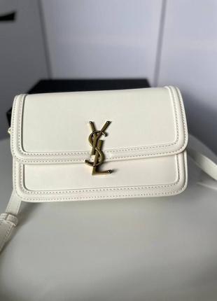 Сумка ysl белая2 фото