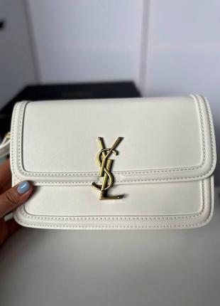 Сумка ysl белая5 фото