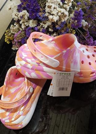 Cабо клоги крокс crocs cutie crush marbled clog