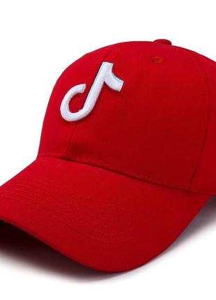 Молодежная кепка от narason красная с лого tiktok