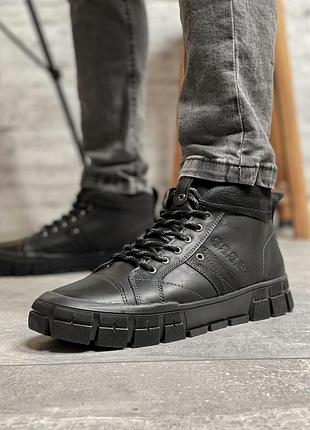 Зимние мужские ботинки sss shoes черные