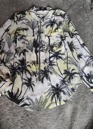 Сорочка с принтом пальми