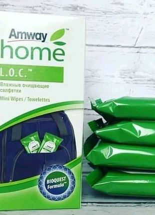 Серветки салфетки l o c amway лок амвей універсальні вологі универсальные влажные для прибирання для уборки 96 шт.
