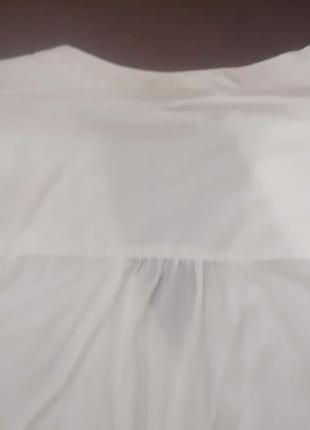 Шикарная блуза/рубашка/туника с сетевым (прошвой) new look. батал. английская8 фото