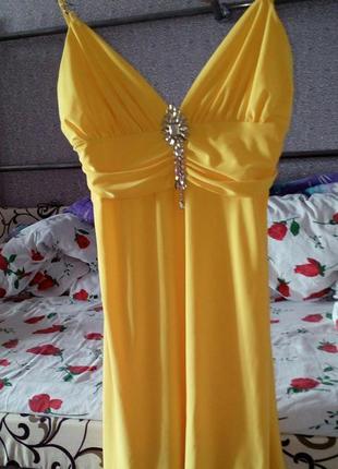 Елегантний літній сарафан👚з брошкою металически бретелі😍👗