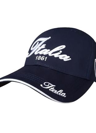Спортивная кепка от sport line темно-синяя с лого italia