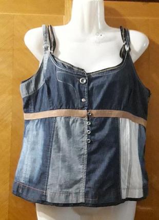 Брендовий оригінальний блуза   топ майка   р. l від  firetrap , під джинс1 фото