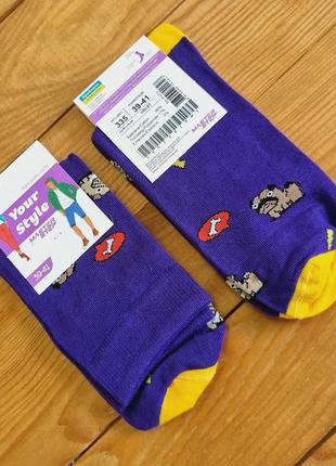 Шкарпетка молодіжна "dog", розмір 39-41, колір фіолетовий