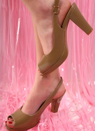 Босоножки женские хаки на каблуке б14541 фото