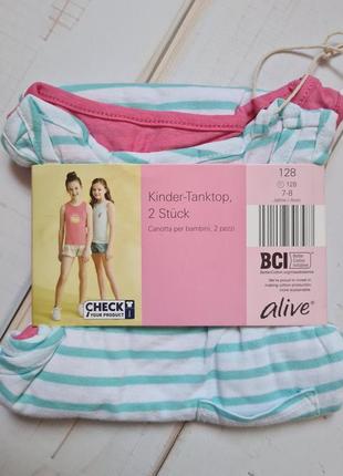Alive набір майок на дівчинку  128 р майки летние футболки на девочку pepperts комплект