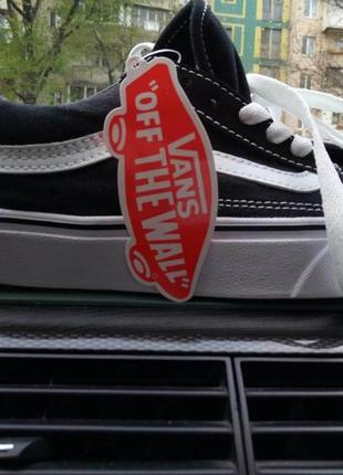 Кеды vans old school black white (ванс олд скул черно-белые) мужские и женские размеры: 36-458 фото