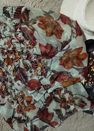 Шикарный топ с рюшами и объемными рукавами/блузка/блуза/рубашка6 фото