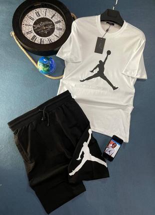 Шикарний та стильний комплект футболка+шорти/nike/jordan