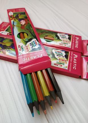 Набор цветных карандашей 6 шт