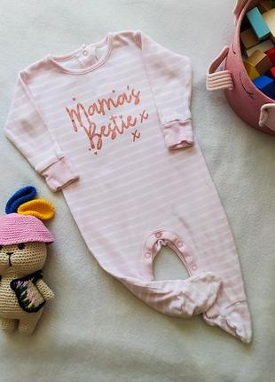 Слип, человечек для девочки 3-6мес