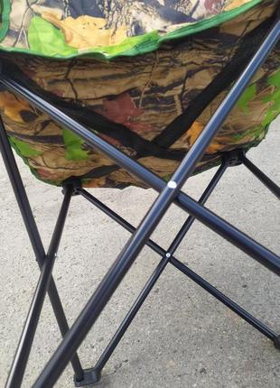 Крісло розкладне для рибалки стілець посиленній для дачі відпочинку4 фото