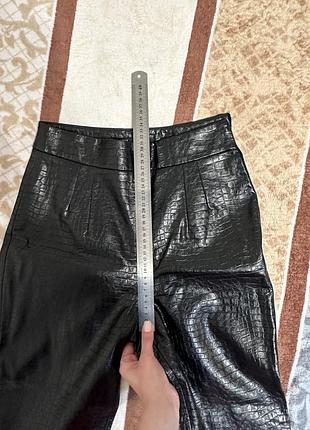 Кожаные брюки штаны zara4 фото