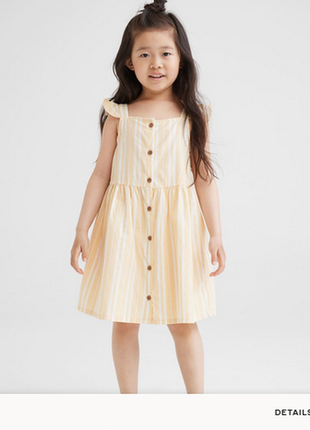 Хлопковое платье с воланами h&m на 8-9 лет