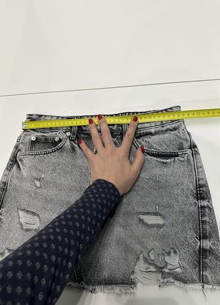 Zara джинсова спідниця4 фото