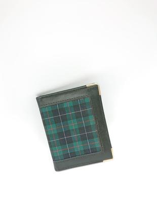 Невеликий шотландський гаманець для карток viyella шкіра